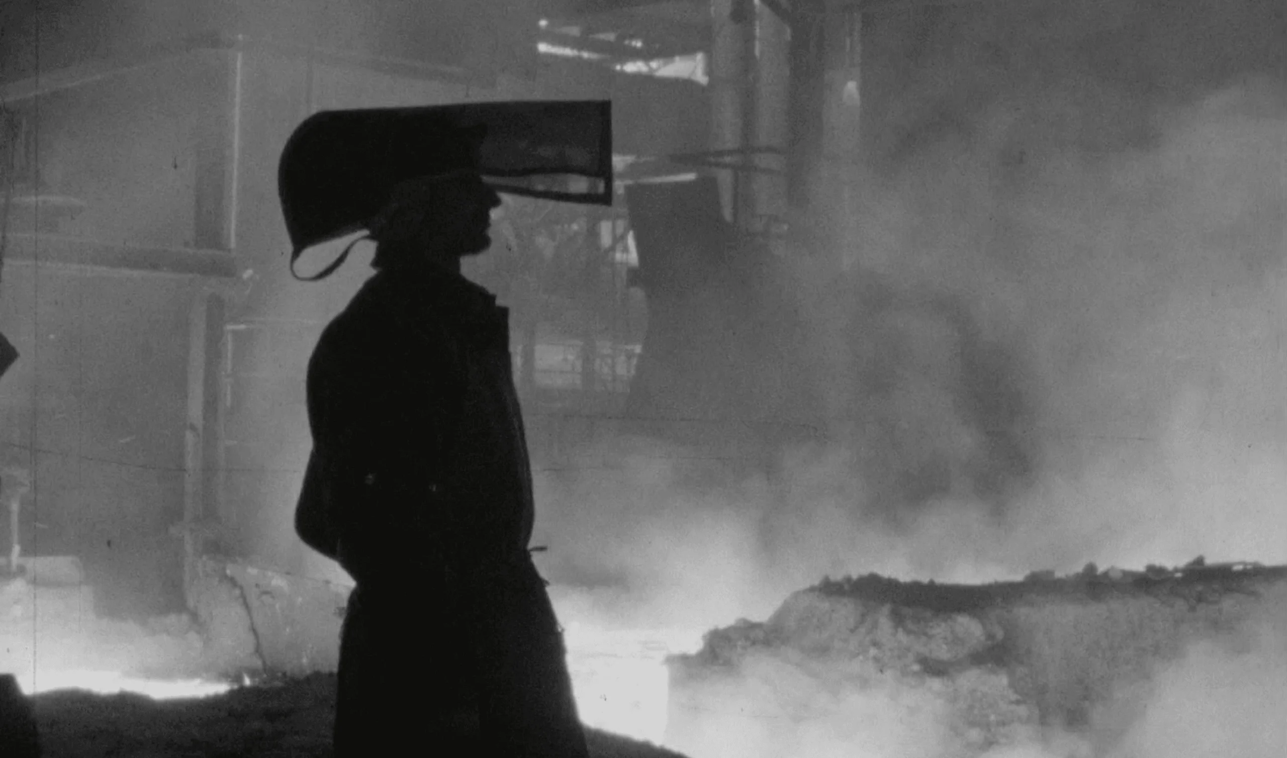 Images brutes de la chaîne de production de l&rsquo;acier en 1963